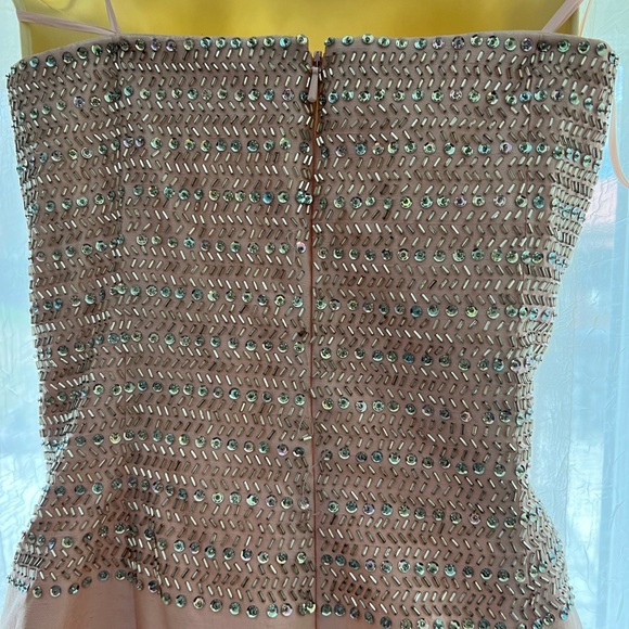 NWT Basix II Santung Silk Light Pink Prom Dress - Picture 5 of 5